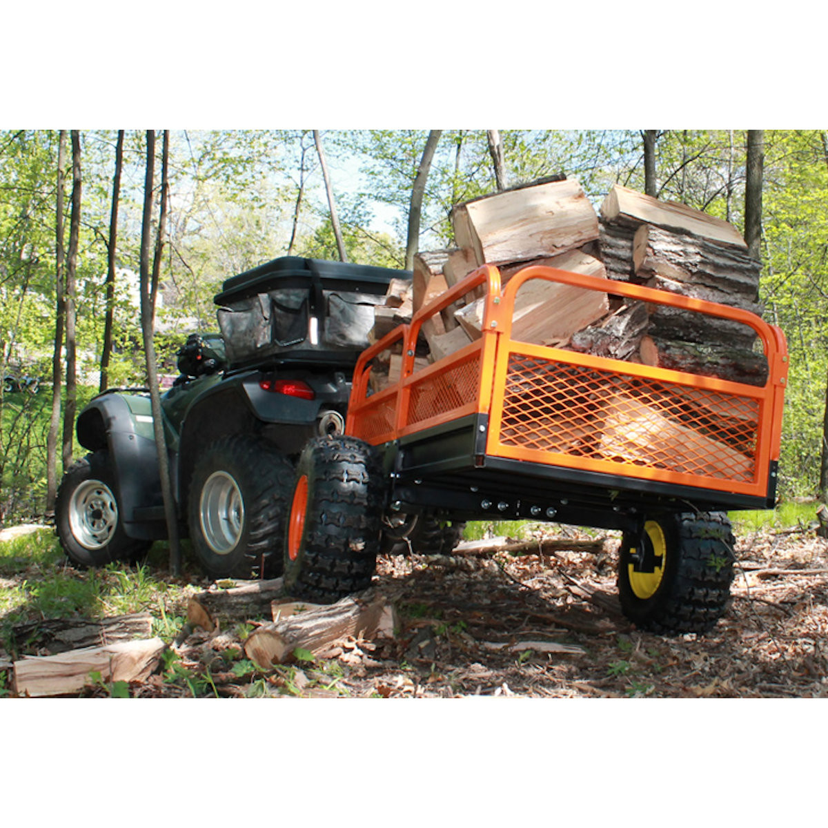 Impact Implements ATV Heavy Duty Utility Cart and Cargo Trailer 1500lb Capacity; 15 cu ft. 