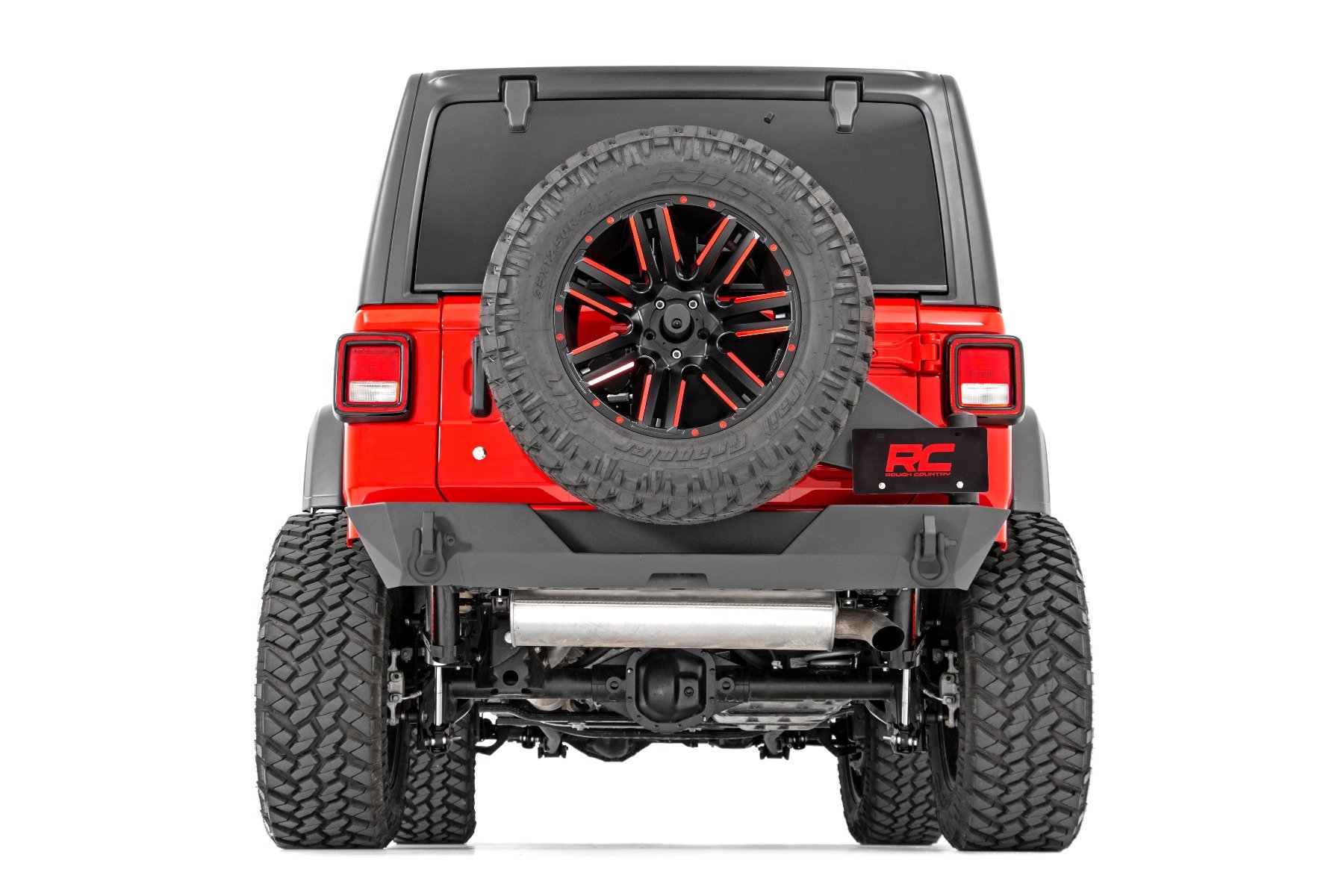 Rough Country Rear Bumper | Trail | Tire Carrier | Jeep Wrangler 4xe  (21-23)/Wrangler JL (18-23) – Offroad Armor | Offroad Accessories
